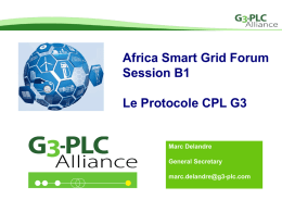 G3-PLC road to an international standard