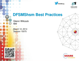 S15075 DFSMShsm Best Practices