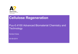 Cellulose Regeneration