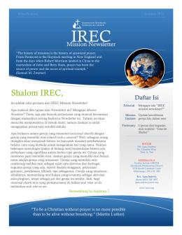 Shalom IREC,