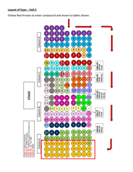 Layout of Expo – Hall 2 Follow Red Arrows to enter