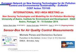 TD1105 WGs Meeting AVEIRO Suriano Penza
