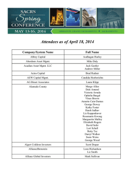 Conference Attendee List