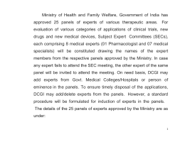 Ministry of Health and Family Welfare, Government of India has