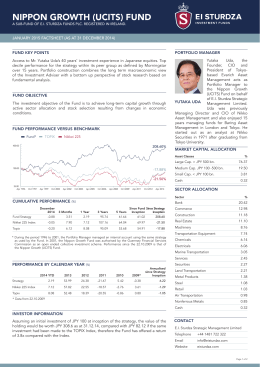 NIPPON GROWTH (UCITS) FUND