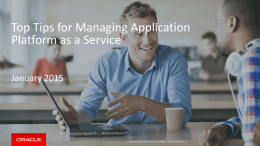 Middleware as a Service with Oracle Enterprise Manager 12c