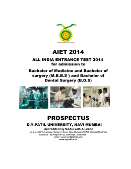 AIET 2014 PROSPECTUS - DY Patil University
