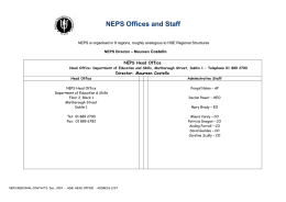 NEPS Offices and Staff - Department of Education and Skills