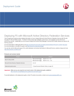 Microsoft Active Directory Federation Services