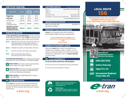 Local Route: 156 - E-Tran