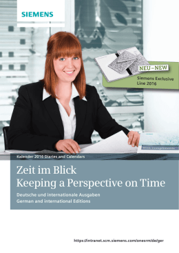 Zeit im Blick Keeping a Perspective on Time