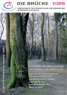 Ausgabe 1/2015 - Ev. Kirchengemeinde Leverkusen