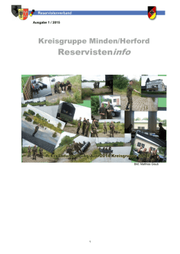 VAK, 1-2015-Vorlage - Reservistenverband e.V., Kreisgruppe