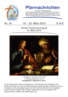 Aktuelle Ausgabe - Pastoralverbund Bad Driburg