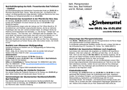 Kirchenzettel Bad Feilnbach