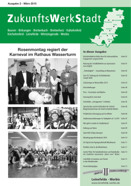 ZukunftsWerkStadt Ausgabe März 2015
