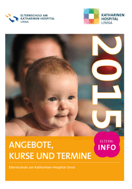 Jahresplaner der Elternschule 2015 - Das Katharinen
