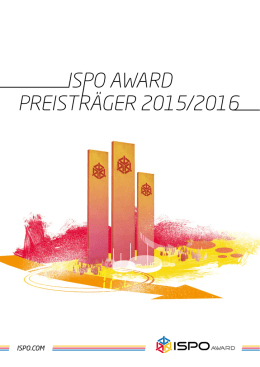 PREISTRÄGER 2015/2016 ISPO AWARD