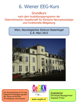 6. Wiener EEG-Kurs - Österreichische Gesellschaft für klinische