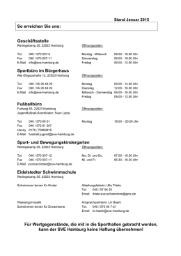 Sportprogramm (pdf) - SV Eidelstedt Hamburg