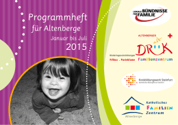 Programmheft 2015 - Gemeinde Altenberge