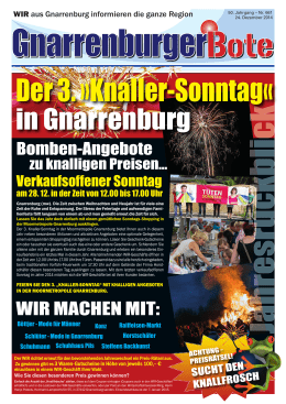 Gnarrenburger Bote - WIR Gnarrenburg