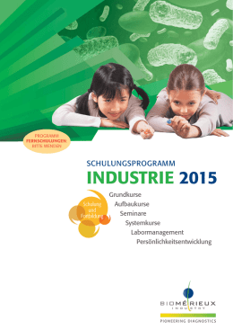 Schulungsprogramm Industrie 2015 - bioMérieux