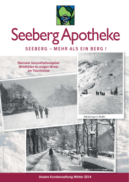 Kundenzeitung - Seeberg Apotheke
