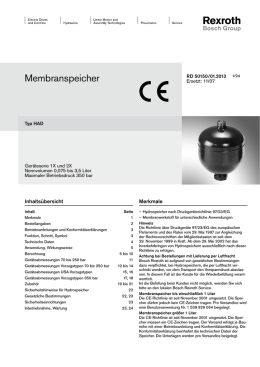 Membranspeicher - Bosch Rexroth AG