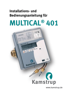 Kamstrup Multical 401 Installationsanleitung.pdf - sysbo.ch