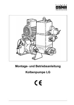 Betriebsanleitung Kolbenpumpe LG-neu-dg - OSNA-Pumpen