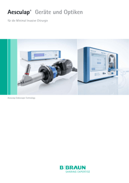 Aesculap® Geräte und Optiken - Aesculap Endoscopic Technology