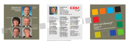 Was uns bewegt - CDU-Fraktion im Landtag Sachsen-Anhalt