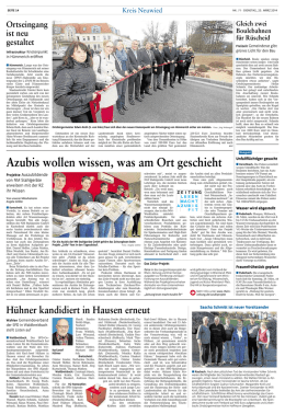 Azubis wollen wissen, was am Ort geschieht - Rhein-Zeitung