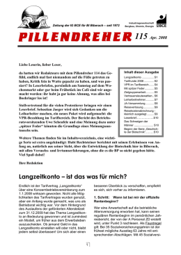 Pillendreher Ausgabe 115 April 2008 - IGBCE-Biberach