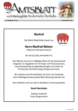Waldquiz zum 4. Wald- und Holztag am 21.09.2014 - Revista Verlag