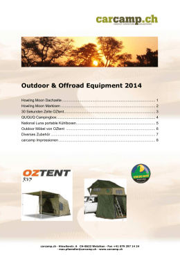 Outdoor & Offroad Equipment 2014 - Jimdo