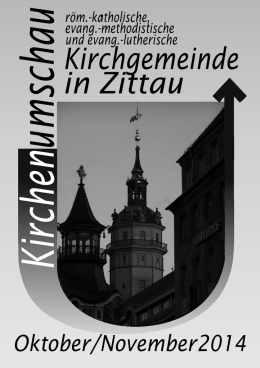 Kirchenumschau Oktober/November - Ev.-Luth Kirchgemeinde Zittau