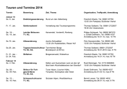 Tourenplan 2014 zum herunterladen - Sektion Nördlingen
