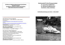 Aktueller Kirchenzettel (pdf) - Erzbistum München und Freising