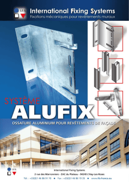 T&eacute;l&eacute;charger le fascicule Alufix