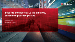 Sylvain Dumas – Intel Security McAfee - colloque-rsi