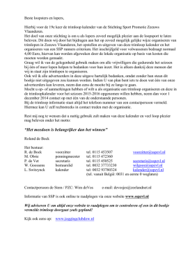 SSP trimloopboekje