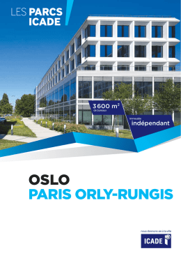 Plaquette immeuble "Oslo" (Parc Paris-Orly-Rungis)