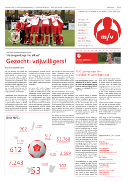 Gezocht: vrijwilligers!