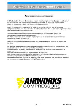 Airworks zuigercompressoren
