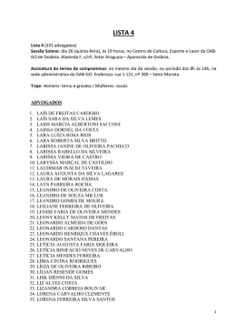 Lista 4 (Goi&acirc;nia - Advogados 26-03-15) - OAB-Go