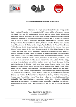 Ordem dos Advogados do Brasil - OAB-TO
