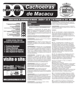 visite o site: - Prefeitura Municipal de Cachoeiras de Macacu