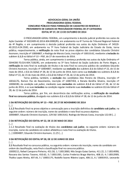 Ed 37 - 2014 AGU Procurador 13 ret sub judice Novo